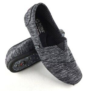 BOBS Skechers Women's Express Yourself Flats Slip On Shoes Heathered Grey Size 8